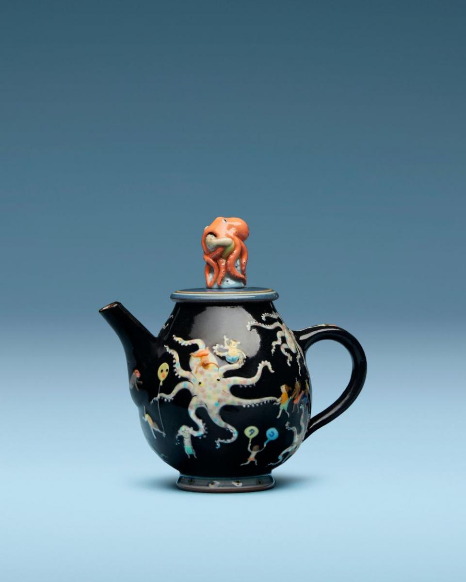 2116 益子 異色作家 島岡龍太 象嵌六寸皿 師 合田好道 父 島岡